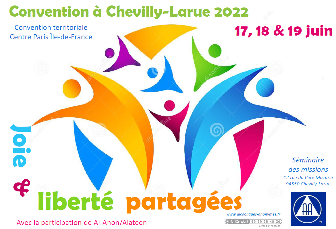 12 Rue Du Pere Mazurie 94550 Chevilly Larue Convention territoriale Centre Paris Île-de-France 2022 – Alcooliques  Anonymes